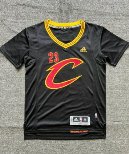 Maillot de Basket #23 James Cleveland Cavaliers manche courte Imprimé